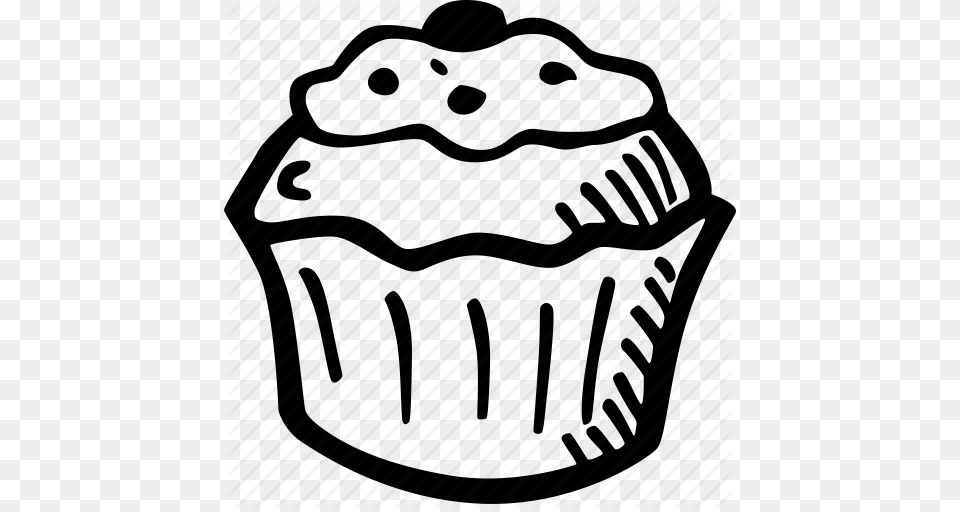 Drawn Muffin Sweet, Cake, Cream, Cupcake, Dessert Free Png