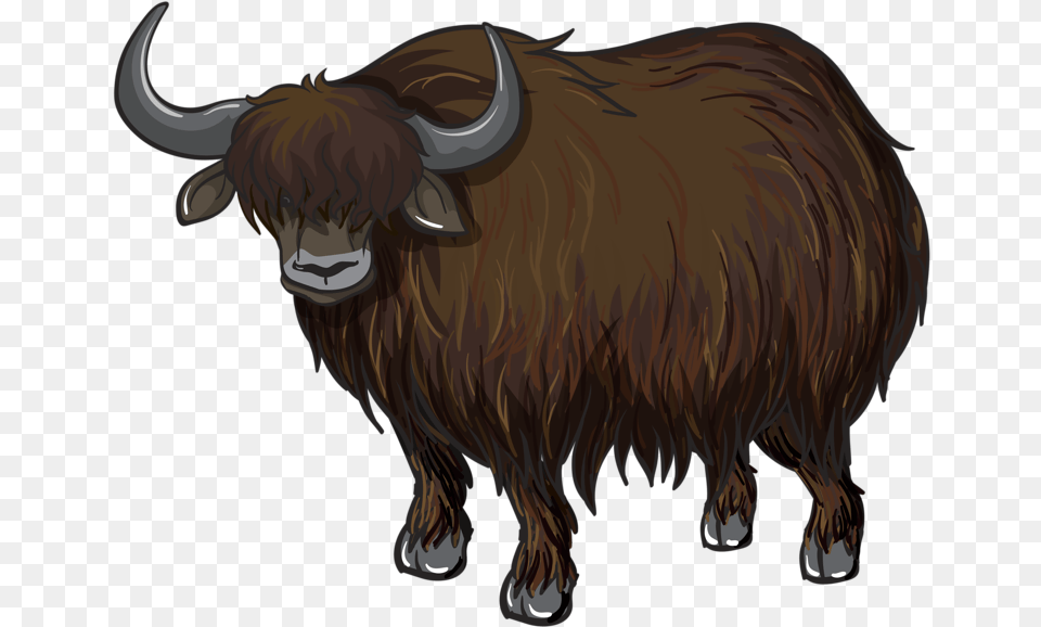 Drawn Ox Clip Different Animals, Animal, Mammal, Bull, Cattle Png