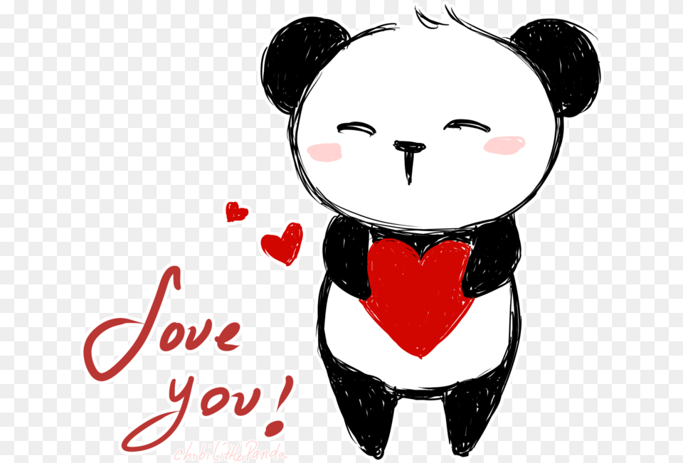 Drawn Panda Cute Panda Love Cute Panda I Love You, Adult, Female, Person, Woman Png