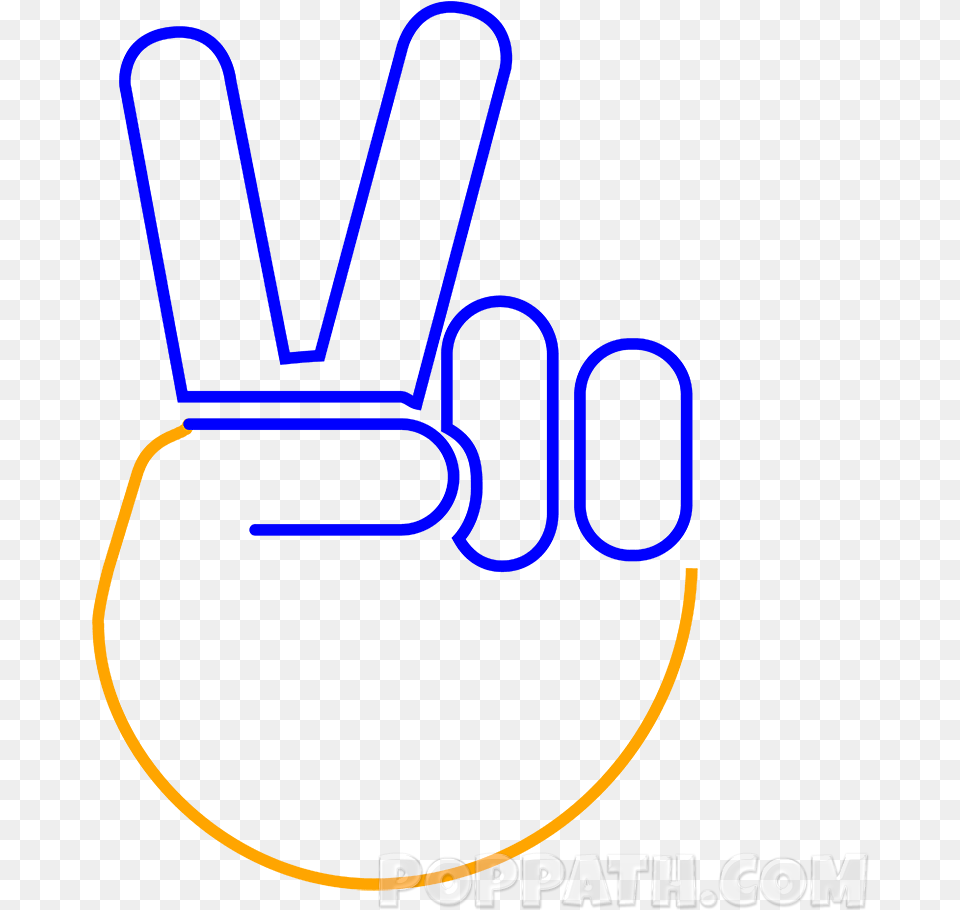 Drawn Peace Sign Victory Emoji Paz Y Amor, Light, Logo Free Png
