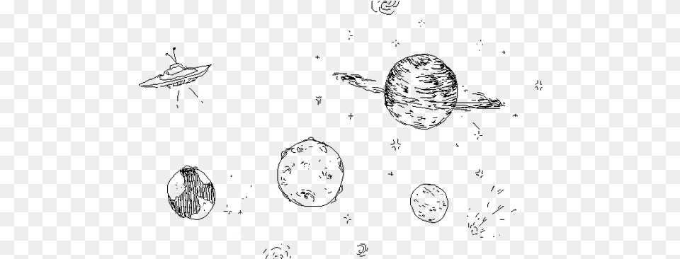 Drawn Planet Doodle Space Transparent, Nature, Night, Outdoors, Silhouette Free Png
