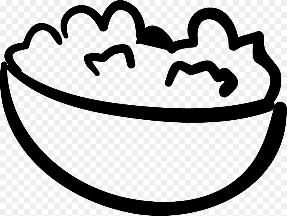 Drawn Popcorn Black And White, Stencil, Bowl, Smoke Pipe, Food Png Image
