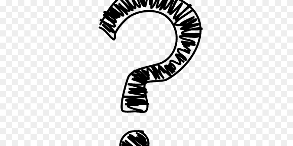 Drawn Question Mark Quistion, Gray Free Transparent Png