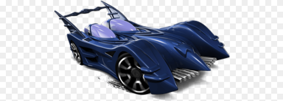 Drawn Race Car Batmobile Hot Wheels Dc Comics Blue Batmobile, Transportation, Sports Car, Vehicle, Coupe Free Png Download