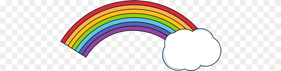 Drawn Rainbow Cloud Rainbow With Cloud Rainbow With A Cloud, Light, Logo Png