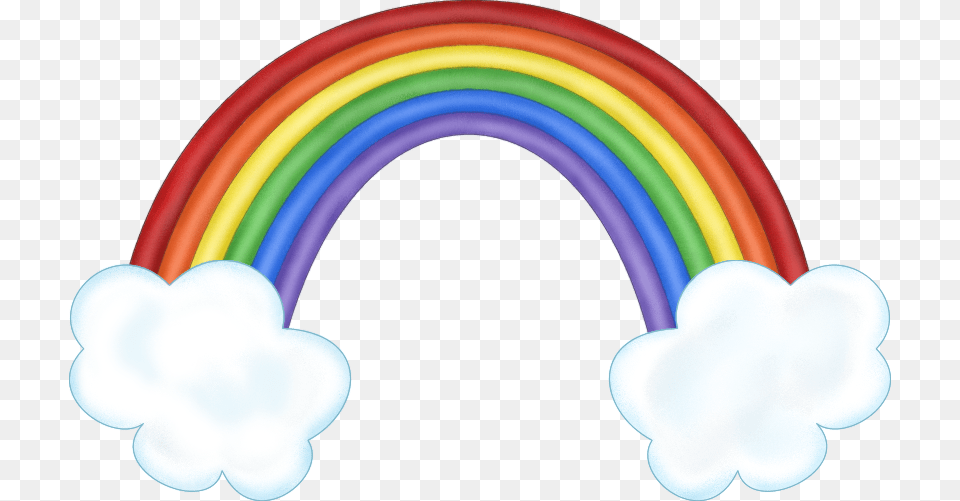 Drawn Rainbow Cloud Background Rainbow Clipart, Light Free Transparent Png