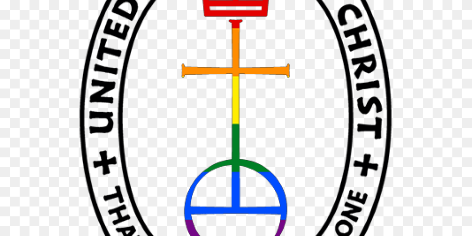 Drawn Rainbow Ucc United Church Of Christ, Cross, Symbol Free Png Download