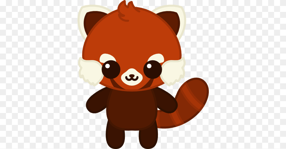 Drawn Red Panda Kawaii, Plush, Toy, Device, Grass Free Transparent Png