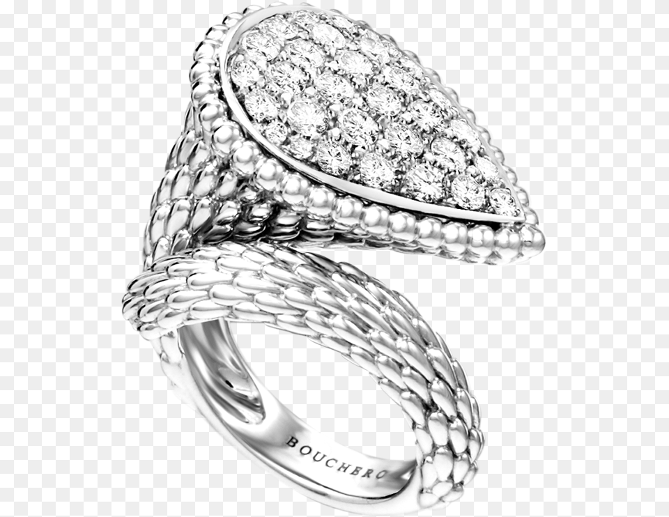 Drawn Ring Golden Ring Boucheron Serpent Boheme Collection, Accessories, Diamond, Gemstone, Jewelry Free Png Download