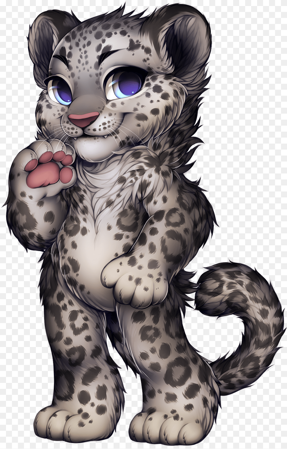 Drawn Snow Leopard Dragon Wing Leopard Cheetah Lion Tiger Panther, Baby, Person, Animal, Mammal Free Transparent Png