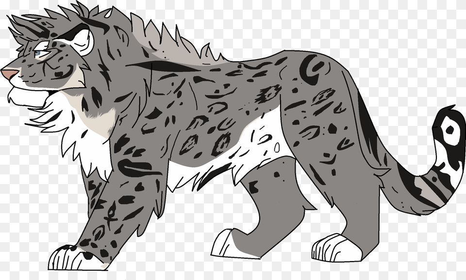 Drawn Snow Leopard Simba Snow Leopard And Lion, Person, Face, Head, Animal Free Png Download