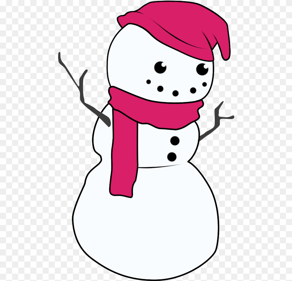 Drawn Snowman Without A Nose Image Snowman Without Nose, Nature, Outdoors, Winter, Snow Free Png Download