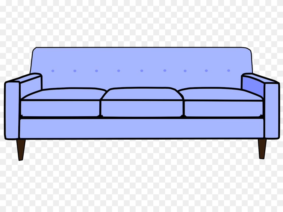 Drawn Sofa Clipart, Couch, Furniture Free Transparent Png