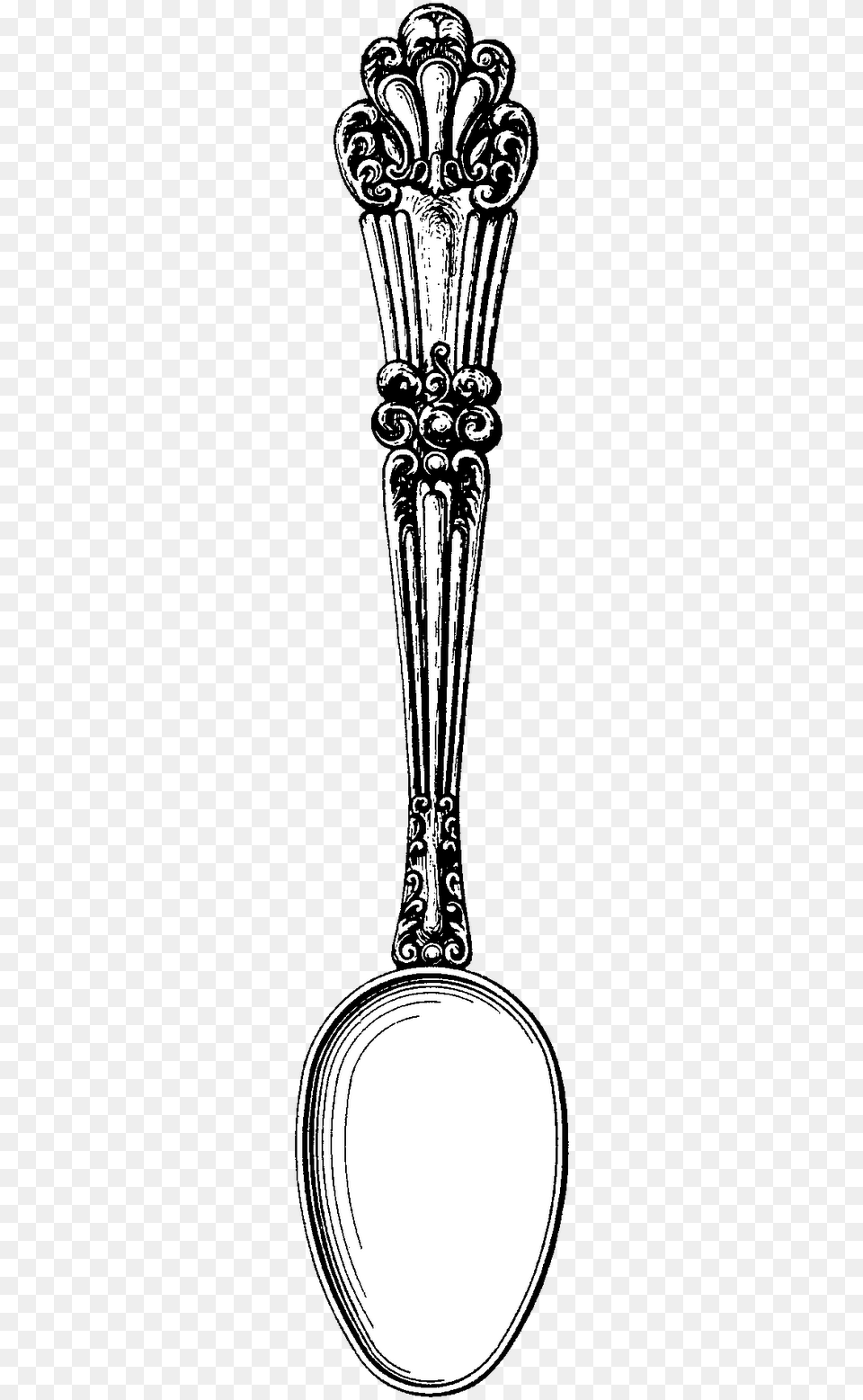 Drawn Spoon Antique Spoon Antique Spoon Drawing, Cutlery Png Image