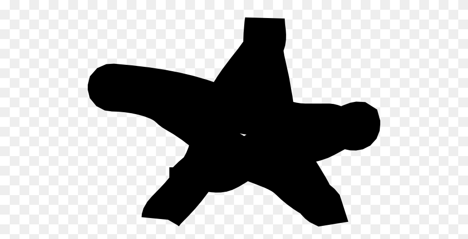 Drawn Star Large, Silhouette, Animal, Fish, Sea Life Free Png Download