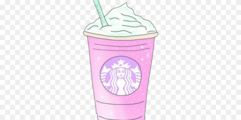 Drawn Starbucks Transparent Starbucks Aesthetic Sticker, Cream, Dessert, Ice Cream, Food Png Image