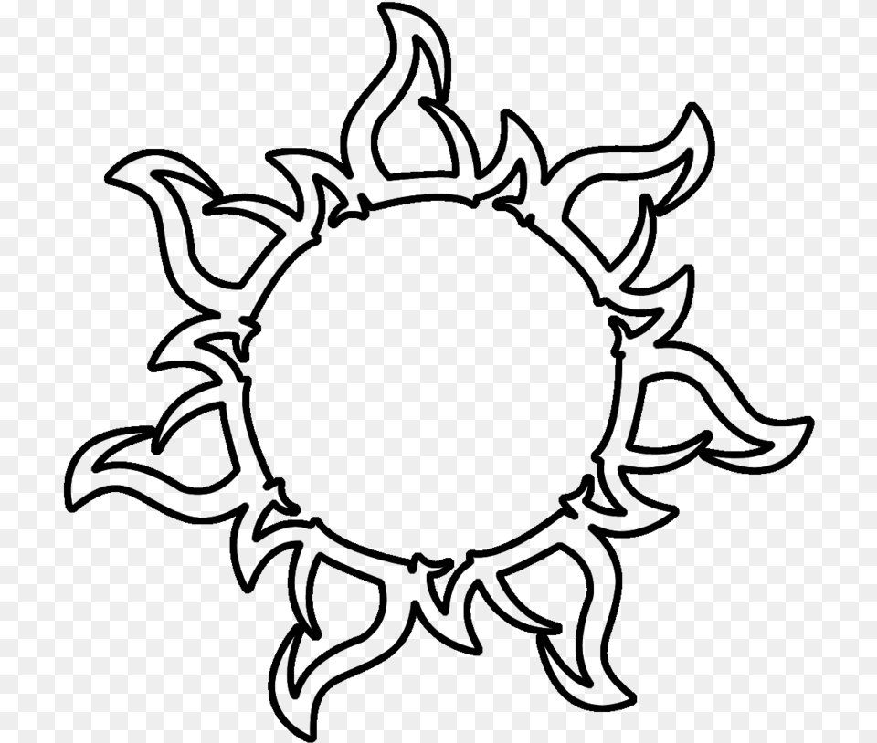 Drawn Sun Outline Drawing, Pattern, Accessories Free Png Download