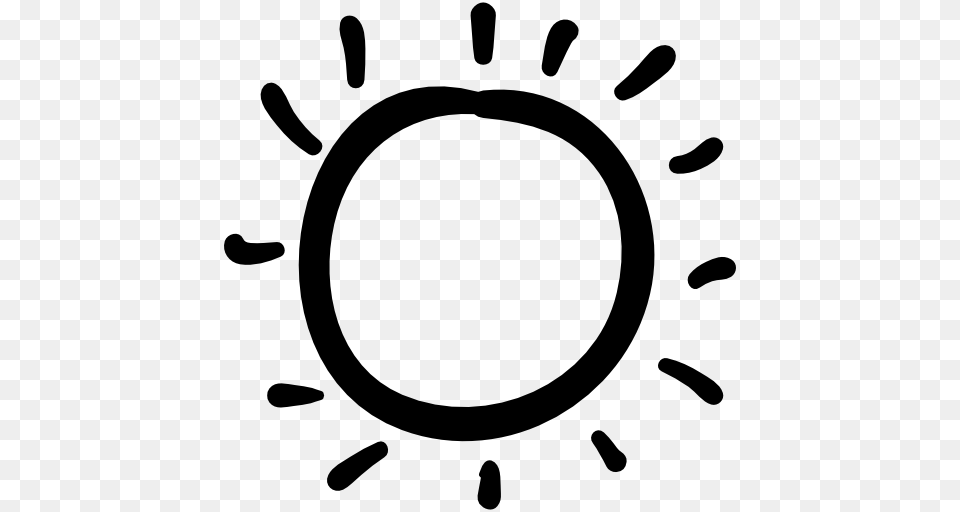 Drawn Sunlight Summer, Gray Free Png Download