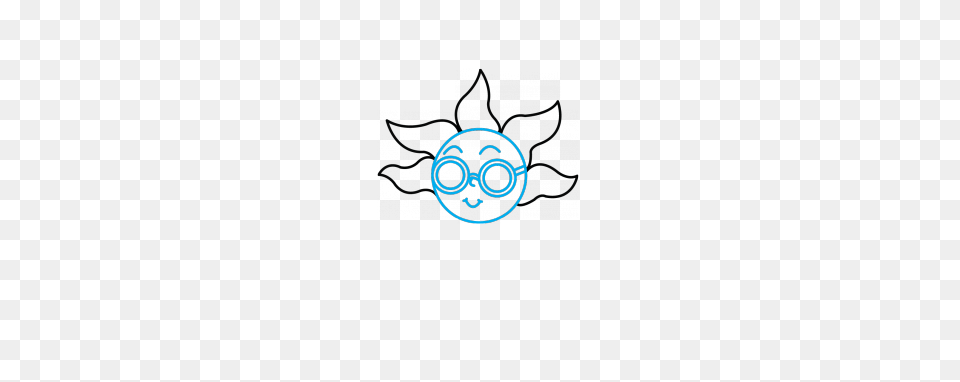 Drawn Sunshine Sunglass, Logo, Symbol Png