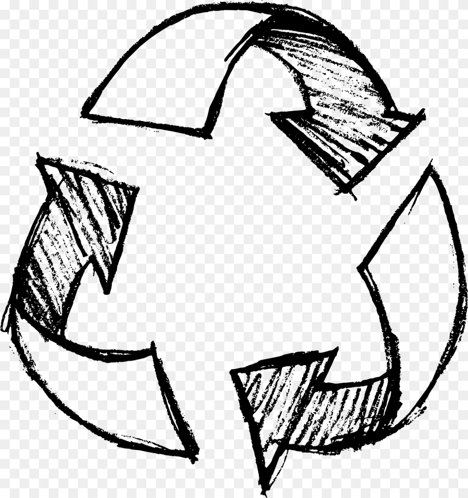 Drawn Sykol Recycle Hand Drawn Recycle, Recycling Symbol, Symbol Free Png