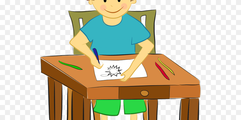 Drawn Table Simple, Furniture, Clothing, Desk, T-shirt Free Png