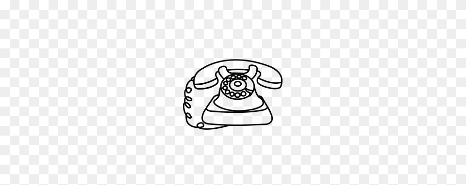 Drawn Telephone Old, Electronics, Phone, Blackboard, Dial Telephone Png Image