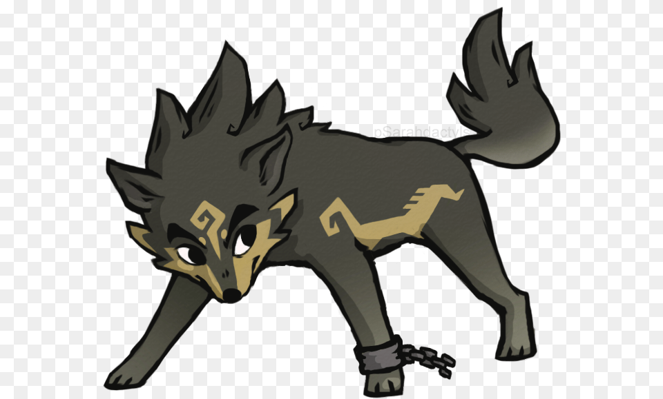 Drawn Toon Wolf Twilight Princess Lobo De Link, Electronics, Person, Hardware, Animal Free Png Download