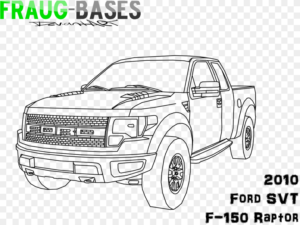 Drawn Truck Ford Raptor Drawing Free Png