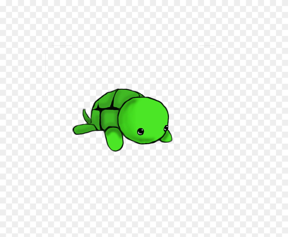 Drawn Turtle Girl, Green, Amphibian, Wildlife, Frog Free Transparent Png