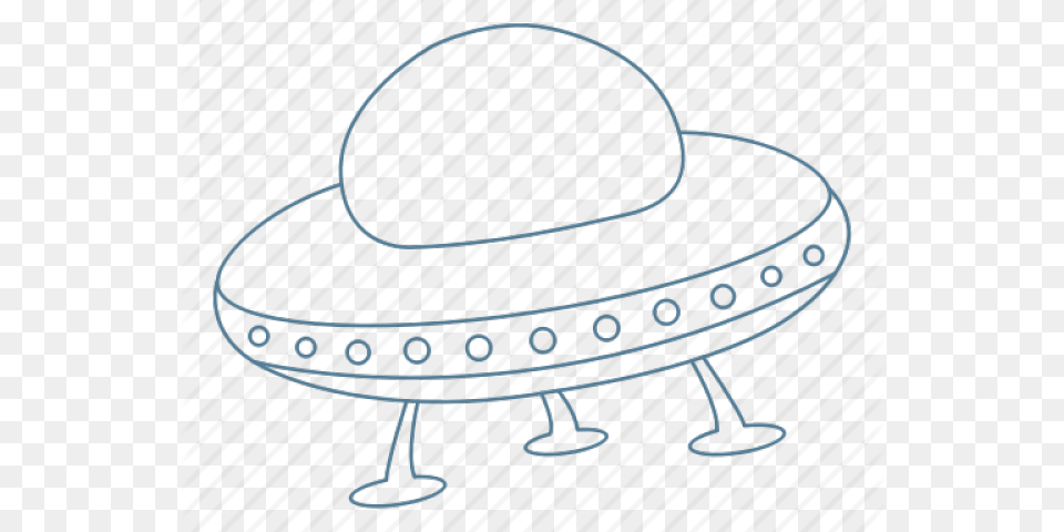 Drawn Ufo Alien Ship Illustration, Clothing, Hat, Sombrero Free Png Download