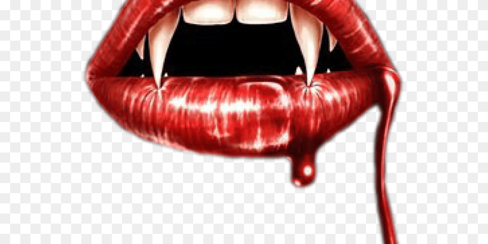 Drawn Vampire Mouth Vampire Fangs Dripping With Blood, Body Part, Person, Teeth, Food Png Image