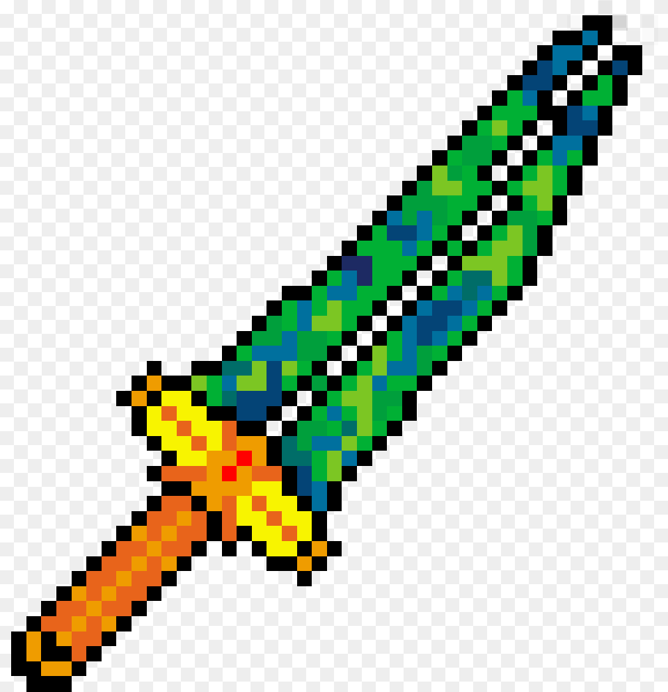 Drawn Weapon Terraria Pickle Rick Pixel Art, Sword, Blade, Dagger, Knife Free Transparent Png