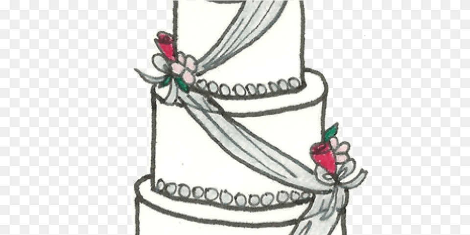 Drawn Wedding Wedding Hand Sketch, Cake, Dessert, Food, Wedding Cake Png Image