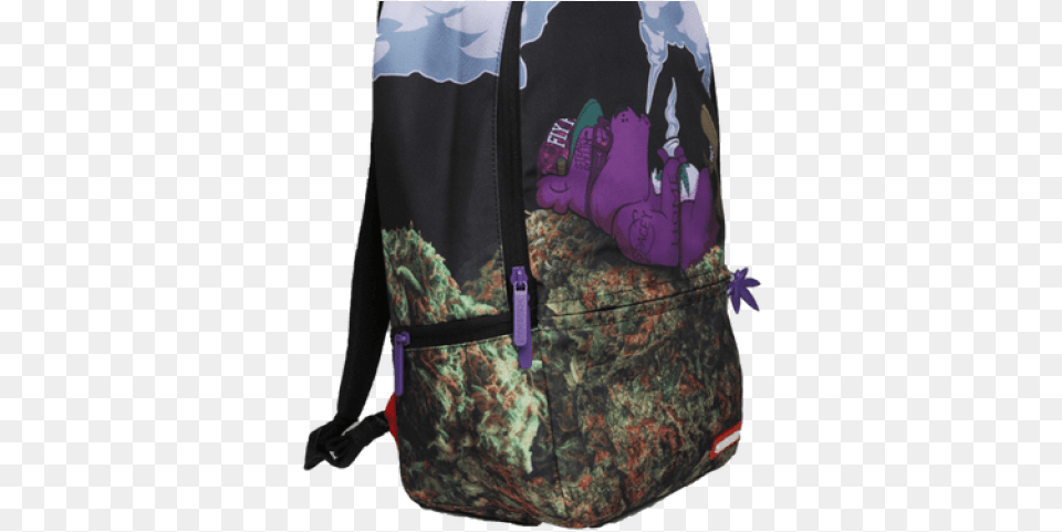 Drawn Weed Haze Sprayground Ganja Bear, Backpack, Bag Free Png