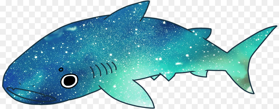 Drawn Whale Space Whale Shark Cute Gif, Animal, Sea Life, Fish Free Png Download