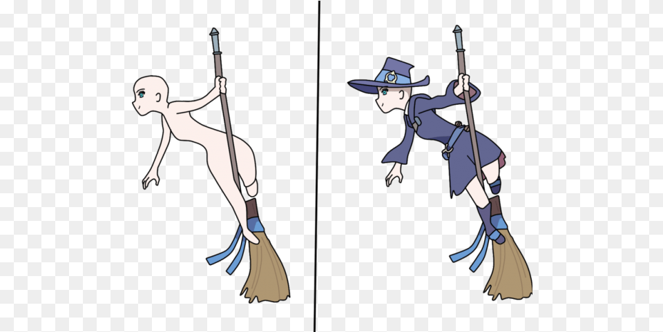 Drawn Witchcraft Broom Drawing Cartoon, Cleaning, Person, Adult, Female Png