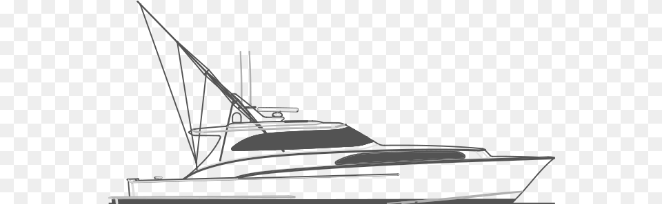 Drawn Yacht Fishing Boat Yacht, Sailboat, Transportation, Vehicle, Watercraft Free Png