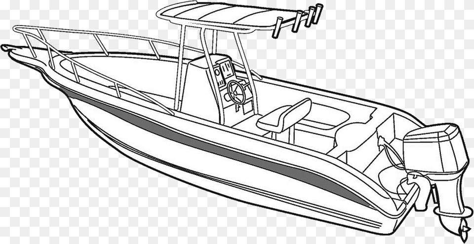 Drawn Yacht Speed Boat Boat Coloring Page, Dinghy, Transportation, Vehicle, Watercraft Png