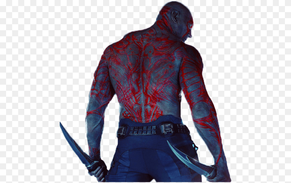 Drax Guardians Of The Galaxy Drax Poster, Person, Skin, Tattoo, Adult Free Png Download
