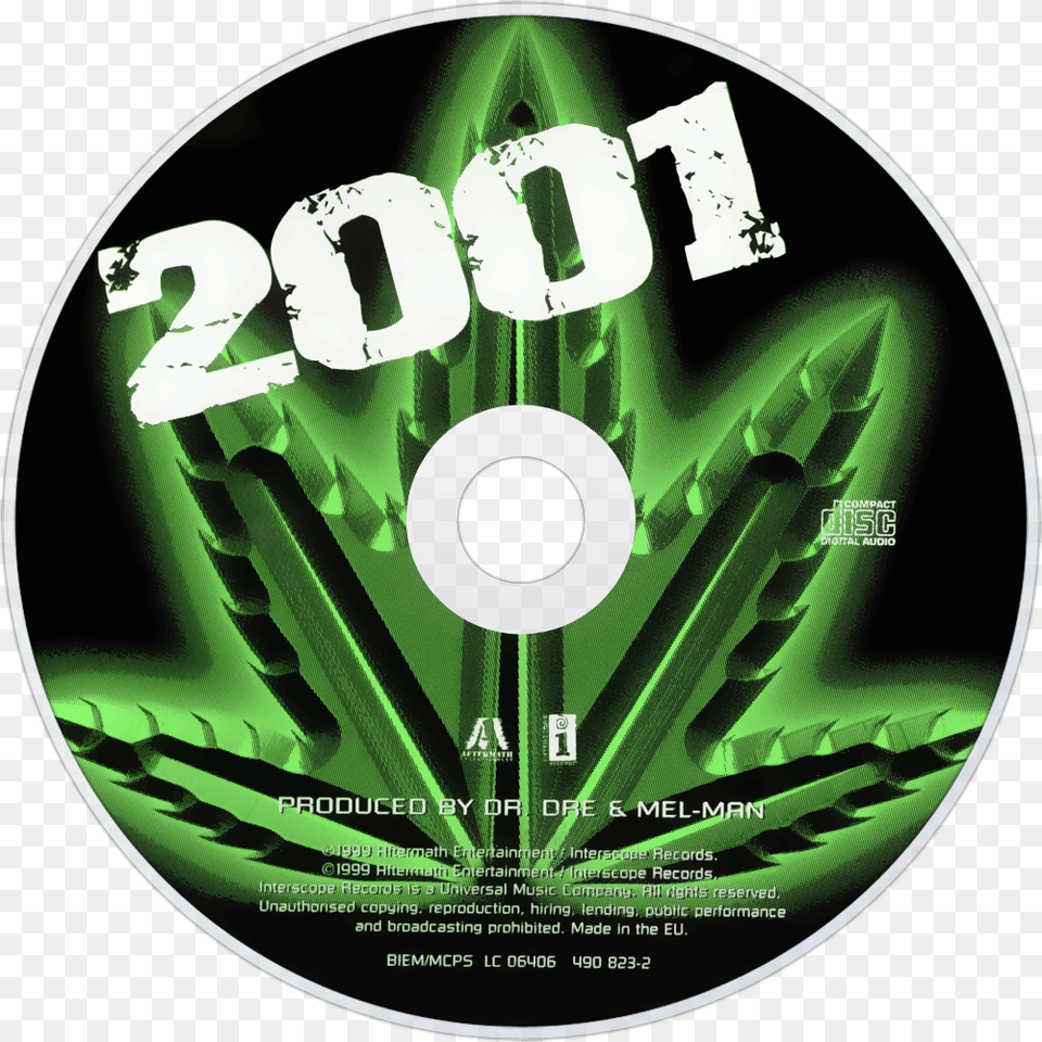 Dre 2001 Cd Disc Dr Dre Chronic 2001 Cd, Disk, Dvd Free Png Download