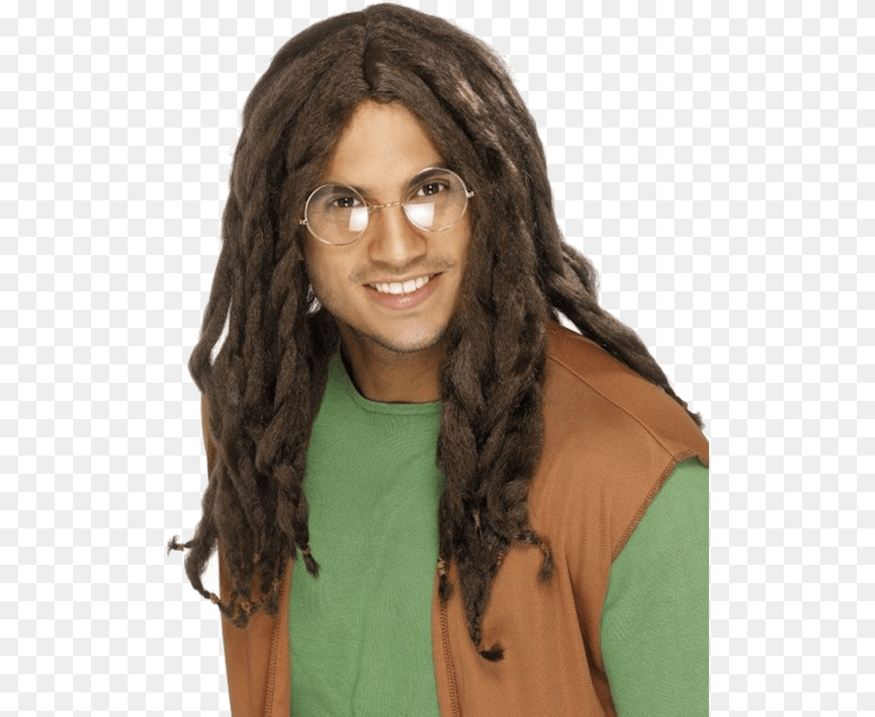Dreadlock Wig Brown Smiffys Jamaican Wig, Woman, Adult, Female, Person Free Transparent Png