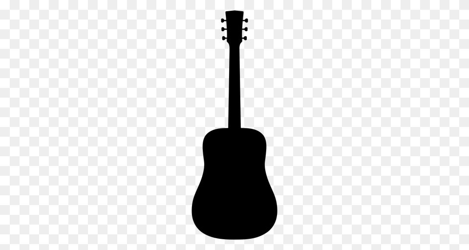 Dreadnought Guitar Musical Instrument Silhouette, Gray Png Image