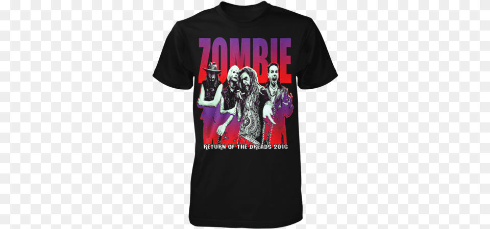 Dreads Tour Tee Rob Zombie Satanic Orgy 2017, Clothing, T-shirt, Adult, Female Free Transparent Png