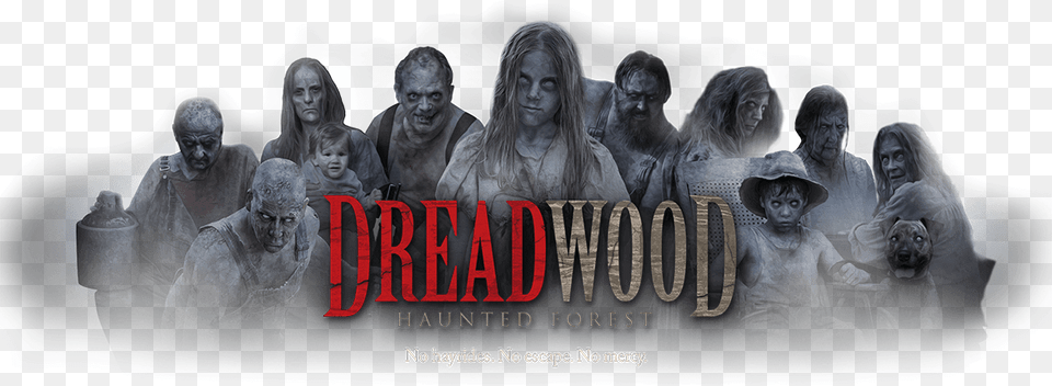 Dreadwood Logo And Hillbilly Family Album Cover, Adult, Female, Male, Man Png