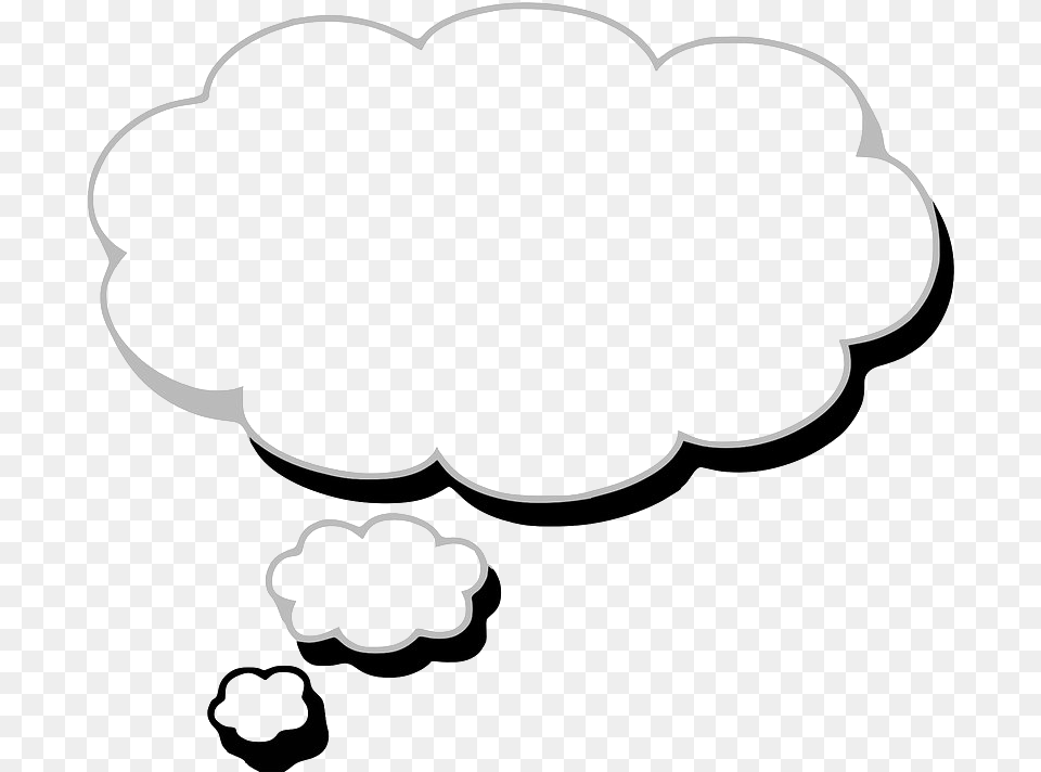 Dream Bubble Clipart Thought Cloud, Stencil, Smoke Pipe Png
