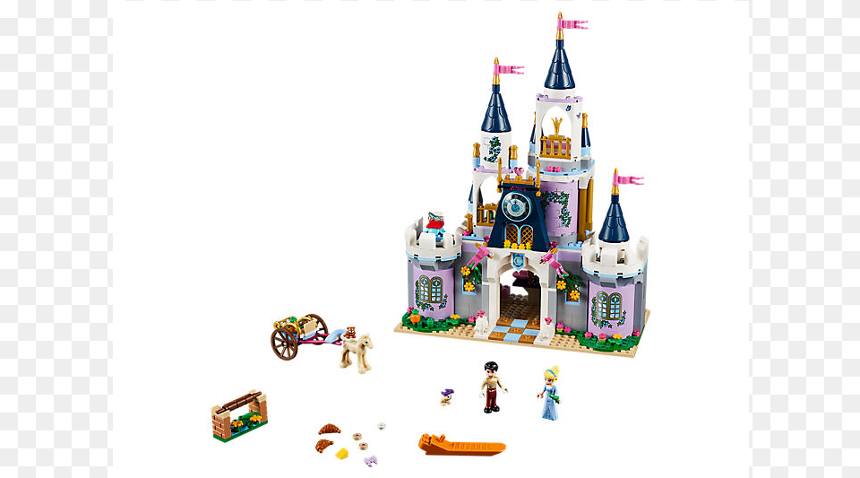 Dream Castle Lego Disney Princess Cinderella Castle, Birthday Cake, Cake, Cream, Dessert Png Image