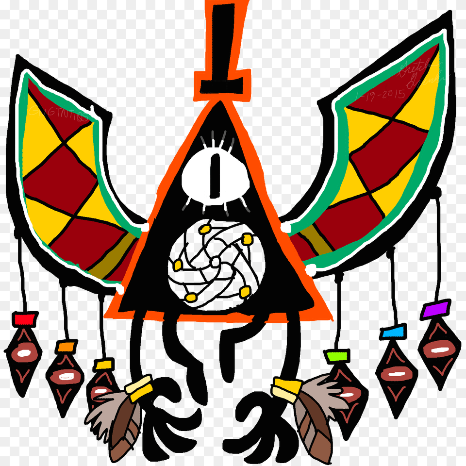 Dream Catcher Bill Cipher, Emblem, Symbol, Person, Art Png Image