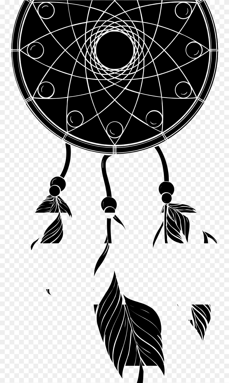 Dream Catcher Coloring Pages Dreamcatcher Coloring Dream Catcher Hd, Gray Free Png Download