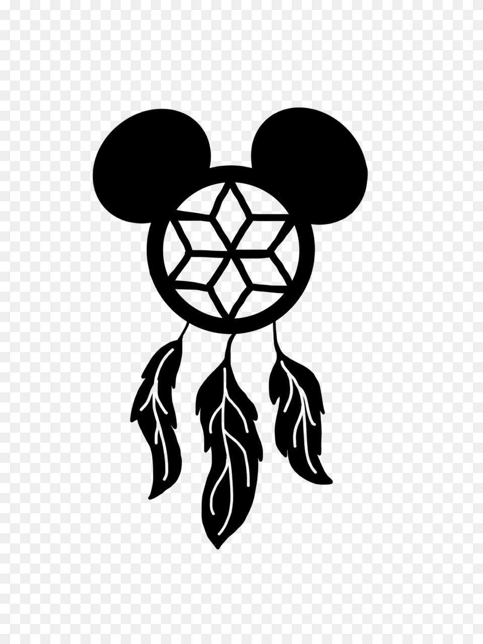 Dream Catcher Decal Kims Custom Crafts, Gray Free Png