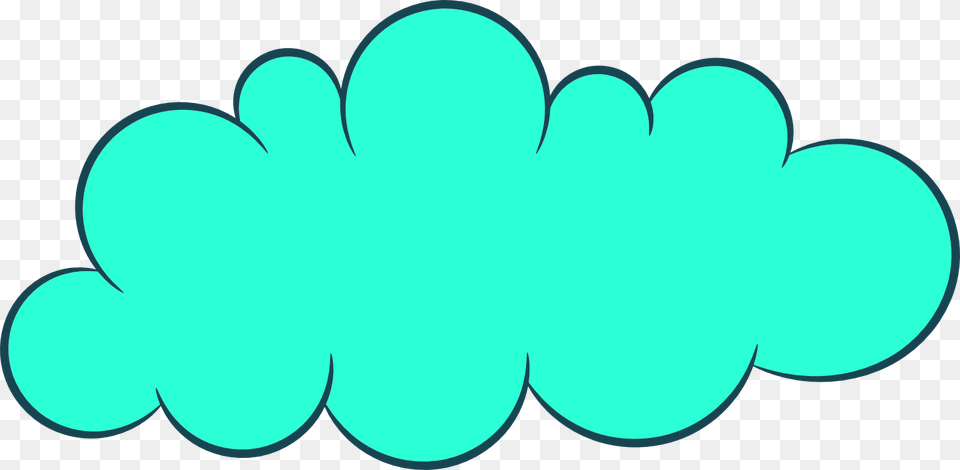 Dream Clipart Cloud Shape, Turquoise, Animal, Fish, Sea Life Free Png